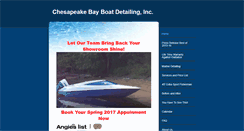 Desktop Screenshot of chesapeakebayboatdetailing.com