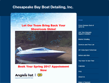 Tablet Screenshot of chesapeakebayboatdetailing.com